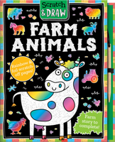 Scratch and Draw Farm Animals 1789584159 Book Cover