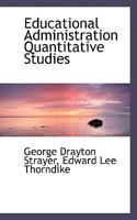 Educational Administration: Quantitative Studies 1164628674 Book Cover