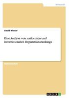 Eine Analyse von nationalen und internationalen Reputationsrankings 3656834555 Book Cover