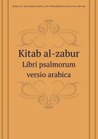 Kitab al-zabur Libri psalmorum versio arabica 5519081697 Book Cover