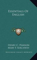 Essentials Of English 1358525331 Book Cover