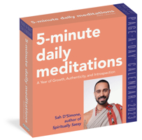 5-Minute Daily Meditations Page-A-Day Calendar 2023: A Year of Growth Authenticity, and Introspection 1523515805 Book Cover