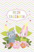 Mein Tagebuch: Achtsamkeitstagebuch f�r Kinder und Jugendliche - Positivtagebuch f�r M�dchen - Tiere rosa - Geschenkbuch - f�r 4 Monate, 130 Seiten - ca. DIN A5 1096831899 Book Cover