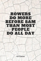 Notebook: I Love Rowing Sport Quote / Saying Rowing Training Coach Planner / Organizer / Lined Notebook (6" x 9") 1670780058 Book Cover