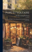 Pope Et Voltaire: "An Essay On Man" (1734) "Discours En Vers Sur L'Homme" (1734-1737) 1020063505 Book Cover