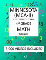 4th Grade MINNESOTA MCA-II, 2019 MATH, Test Prep: : 4th Grade MINNESOTA COMPREHENSIVE ASSESSMENT TEST 2019 MATH Test Prep/Study Guide 1727370961 Book Cover