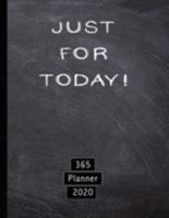 Just for today! 365 Planner 2020: Recovery planner diary to support your mental wellbeing, keep track of affirmations and reflection and keep a ... affirmation cover art design (Recovery rocks) 1691496529 Book Cover