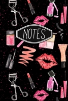 Notes: Makeup Cosmetics Pattern Notebook 6"x9" 120 Pages 1672117712 Book Cover