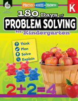 180 Days of Problem Solving for Kindergarten: Practice, Assess, Diagnose 1425816126 Book Cover