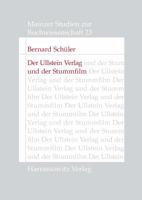 Der Ullstein Verlag Und Der Stummfilm: Die Uco-Film Gmbh ALS Ausdruck Einer Innovativen Partnerschaft 3447069538 Book Cover