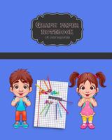 Graph Paper Notebook: Boy and Girl Teen Quad Ruled 4 squares per inch, Graph Theory Composition Notebook 122 page, Soft Cover 8 inch x 10 inch. 1725543281 Book Cover