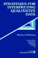 Strategies for Interpreting Qualitative Data (Qualitative Research Methods) 0803959168 Book Cover