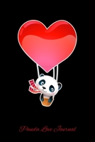 PANDA LOVE: Blank Lined Notebook, 6 x 9, 120 White Color Pages, Matte Finish Cover 1694737160 Book Cover