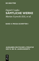 Prosa-Schriften I 3110079380 Book Cover