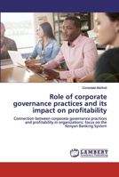 Role of corporate governance practices and its impact on profitability 6200479674 Book Cover