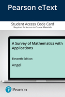 Pearson Etext a Survey of Mathematics with Applications -- Access Card 013684698X Book Cover