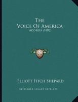 The Voice Of America: Address 1169481981 Book Cover