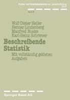 Beschreibende Statistik: Mit Vollstandig Gelosten Aufgaben 3764311355 Book Cover
