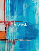 Sketchbook: notebook for drawing, writing, painting, sketching, or doodling, 120 pages, 8.5 x 11 inches (abstract cover) 1676765123 Book Cover