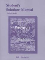 Student's Solutions Manual for Prealgebra 0321845544 Book Cover