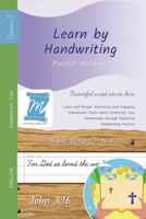 Handwriting Practice Workbook - Bible Verses - John 3: 16 - NIV - Cursive, Level 3: Learn by Handwriting . Adults and Children - Companion Size - BVJC3LES B0FPWT12J2 Book Cover