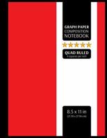 Graph Paper Composition Notebook: Graphing Paper, 4x4 Quad Ruled, 4 Squares Per Inch (Large, 8.5x11 in.) 1082223875 Book Cover
