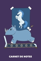 Carnet de Notes: Objectif de vie A5 petits carreaux - 120 pages pour fans de licorne (French Edition) 1686543301 Book Cover