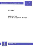 Mignons Lied in Goethes «Wilhelm Meister» 3631467869 Book Cover