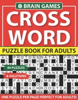 Crossword Puzzle Book For Adults: Challenge Yourself with Cleverly Hidden Difficult Crossword for Adults With Solutions B093CHHP72 Book Cover