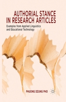 Authorial Stance in Research Articles: Examples from Applied Linguistics and Educational Technology 1137032774 Book Cover