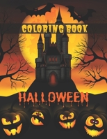 Halloween Coloring Book: Halloween coloring book for kids | A spooky coloring book for creative children | A magical gift for kids B08F9TS44L Book Cover