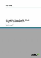 Betriebliche B�ndnisse f�r Arbeit - Anspruch und Wirklichkeit 363871215X Book Cover
