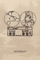 NOTIZBUCH A5 Dotted: Retro Fans Notizheft GEPUNKTET 120 Seiten - Vintage Elektronik Notizblock Tonbandger�t Skizzenbuch - Party Geschenk f�r Musikliebhaber Partymacher Stimmungsmacher 1710332379 Book Cover