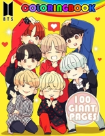 BTS Coloring Book: BTS Coloring Book : 50 Stunning Images of BTS for kids and Girls B08J1WX47Q Book Cover