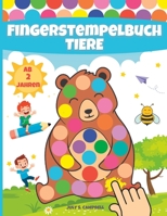 Fingerstempelbuch Ab 2 Jahren Tiere: Fingerfarben Stempelbuch Kinder Ab 2 Jahre (German Edition) B0C6421VKS Book Cover