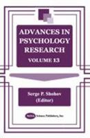Advances in Psychology Research 1590331249 Book Cover