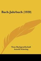 Bach-Jahrbuch 1016923805 Book Cover