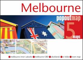 Melbourne Popout Map - handy pocket size pop up map of Melbourne (Popout Maps) 1845879937 Book Cover