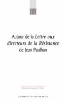 Autour de la Lettre Aux Direceurs de la Resistance 0859897249 Book Cover