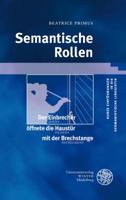 Semantische Rollen 3825359778 Book Cover