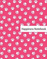 Happiness Notebook: Pew Cat/Dot Grid / Size 8x10 inch / 120 pages / Soft Cover / Matte/ Pink Color 1976009944 Book Cover