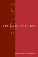 Critical Policy Studies 0774813180 Book Cover
