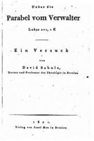 Uber Die Parabel Vom Verwalter, Lukas XVI, 1ff., Ein Versuch 1146567626 Book Cover