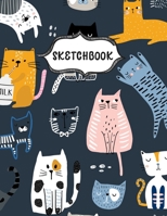 Sketchbook: Cute Playing Cats Sketching Book To Practice Drawing & Doodling, Artist Paint Pad, Large Blank Pages (8.5 x 11 in) 1674035144 Book Cover