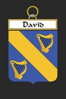David: David Coat of Arms and Family Crest Notebook Journal (6 x 9 - 100 pages) 1699184445 Book Cover