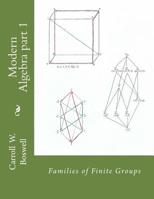 Modern Algebra part 1: Families of Finite Groups 1983545058 Book Cover