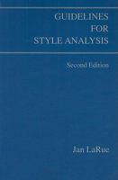 Guidelines for Style Analysis (Detroit Monographs in Musicology/Studies in Music, No 12) (Detroit Monographs in Musicology) 0899900623 Book Cover