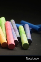 Notebook: Kreide, Zeichnung, Kunst, Kunst, Notizbuch / pers�nliches Tagebuch / Schreibheft / Logbuch / Planer / Vokabelheft / Notizen - 6 x 9 Zoll (15,24 x 22,86 cm, ca. DIN A5), 150 linierte Seiten m 1706691661 Book Cover