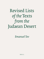 Revised Lists of the Texts from the Judaean Desert 9004179496 Book Cover