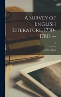 A Survey of English Literature, 1730-1780. --; 2 1013823583 Book Cover